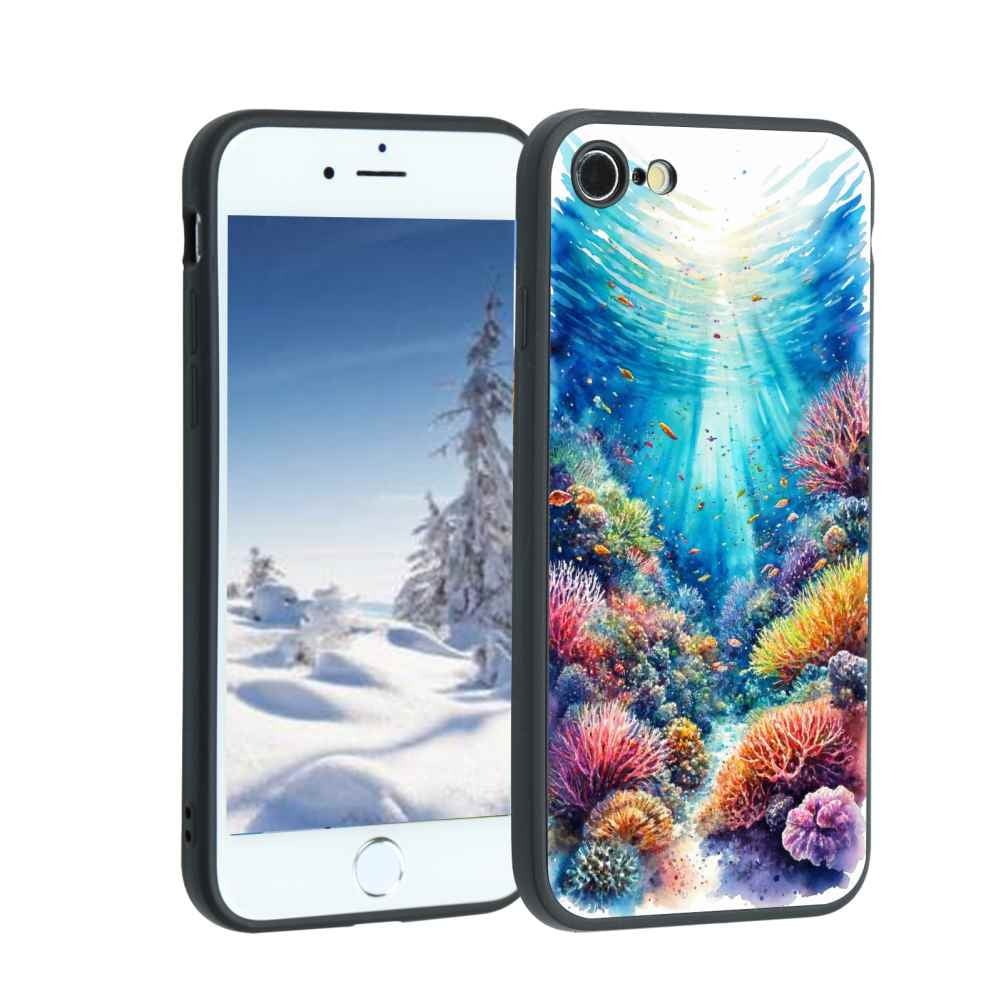 GreatBarrierReef Phone Case, Designed for iPhone 8 Case Soft Silicon