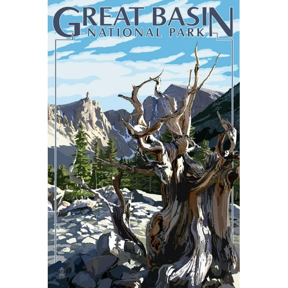 Great Basin National Park, Wheeler Peak (9x12 Wall Art Print, Home Decor)