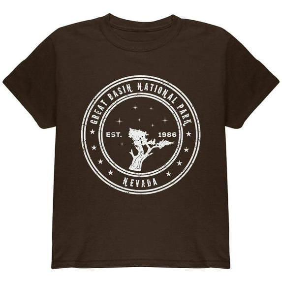 Great Basin National Park Youth T Shirt Dark Chocolate YLG