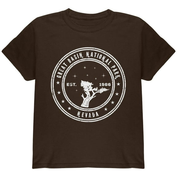 Great Basin National Park Youth T Shirt Dark Chocolate YMD