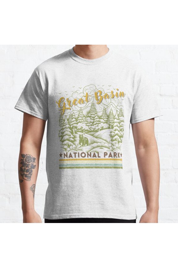 Great Basin National State Park Classic Rainbow T-shirt Sticker Classic T-shirt