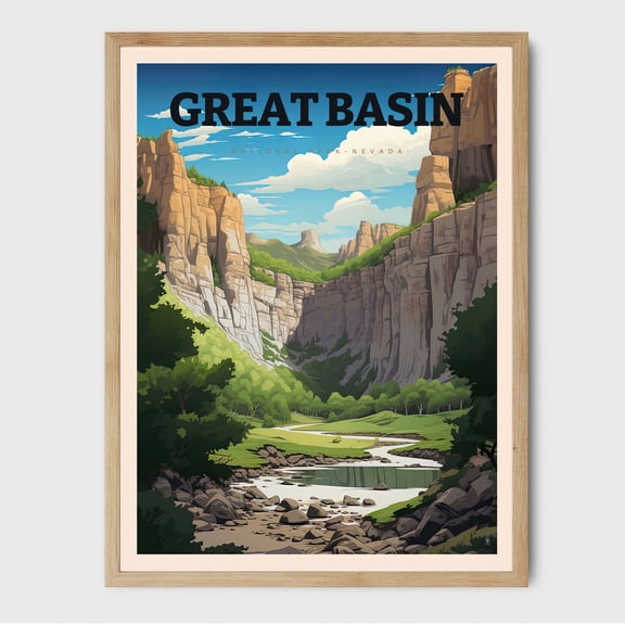 Great Basin Wall Decor Nevada Park Print National Park Travel Print Nevada Wall Decor National Park Travel Prints Wall Art, Modern Wall Decor, 24x36 UNFRAMED