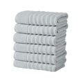 thumbnail image 1 of Great Bay Home Luxury 100% Cotton Ribbed Texture 6-Pack Hand Towel Set, Light Blue, 1 of 6