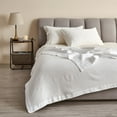 thumbnail image 1 of Great Bay Home 100% Cotton Soft All-Season Waffle Weave Knit Blanket  (Full / Queen, White), 1 of 7