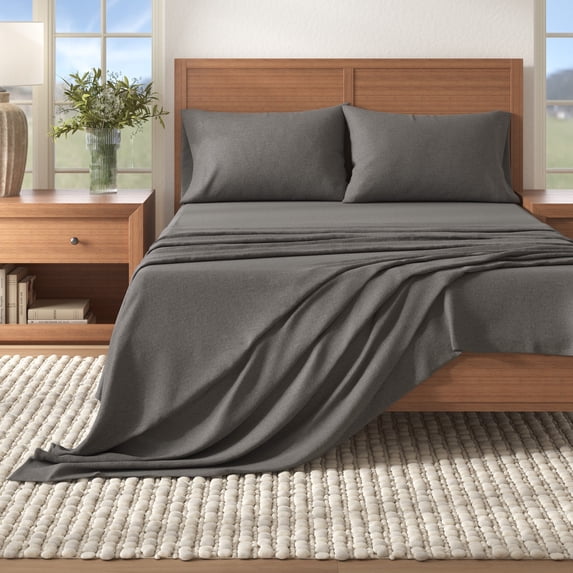 Great Bay Home Cotton Blend Flannel Sheet Set, Full, 4 Pieces