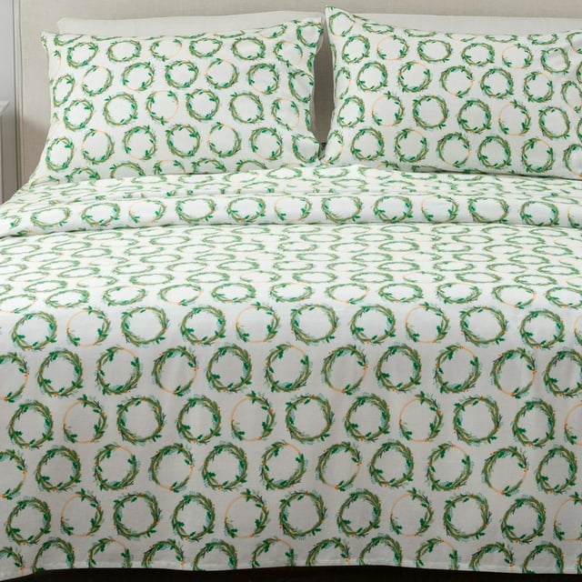 Great Bay Home 100 Turkish Cotton Flannel Sheet Set, Full, 4 Pieces