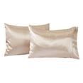 thumbnail image 1 of Great Bay Home 2-Pack Sateen Silk Microfiber Pillowcase  (Standard Pillowcase, Caramel), 1 of 6