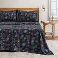 thumbnail image 1 of Great Bay Home 4-Piece 100% Turkish Cotton Flannel Sheet Set, California King, New Snowflake, 1 of 6