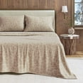 thumbnail image 1 of Great Bay Home 4-Piece 100% Turkish Cotton Flannel Sheet Set, Full, Branches, 1 of 6