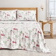 thumbnail image 1 of Great Bay Home 4-Piece 100% Turkish Cotton Flannel Sheet Set, King, Winter Wonderland, 1 of 6