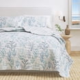 thumbnail image 1 of Coastal Quilt Set - Lightweight, Soft, All-Season - 2-Piece Reversible Bedding Set (Twin / Twin XL, Watercolor Coral), 1 of 6