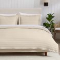 thumbnail image 1 of Great Bay Home Channel Stitch Modern Ribbed Reversible Quilt Set With Shams  (Twin, Natural (Sand)), 1 of 6