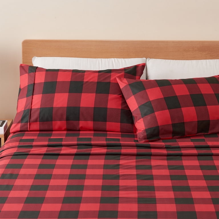 Lux Decor 4-Piece Microfiber Bed Sheet Set – Super Soft, Deep Pocket, Wrinkle-Free & Breathable