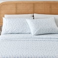 thumbnail image 1 of Great Bay Home Coastal Inspired Microfiber Sheet Set (Full, Starfish - Blue), 1 of 9