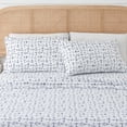 thumbnail image 1 of Great Bay Home Coastal Inspired Microfiber Sheet Set (Twin, Anchor), 1 of 9