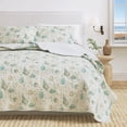 thumbnail image 1 of Coastal Quilt Set - Lightweight, Soft, All-Season - 2-Piece Reversible Seashell Bedding Set (Twin / Twin XL, Shells), 1 of 6