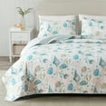 thumbnail image 1 of Great Bay Home Coastal Off-White Microfiber Qualts, Twin - Reversible, 1 of 6