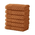 thumbnail image 1 of Great Bay Home Quick Dry Diamond Waffle 6 Piece Hand Towel Set, Copper, 1 of 7