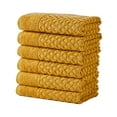 thumbnail image 1 of Great Bay Home Quick Dry Diamond Waffle 6 Piece Hand Towel Set, Marigold, 1 of 7
