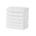 thumbnail image 1 of Great Bay Home Quick Dry Diamond Waffle 6 Piece Hand Towel Set, Optic White, 1 of 7