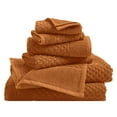 thumbnail image 1 of Great Bay Home Quick Dry Diamond Waffle 6 Piece Towel Set, Copper, 1 of 7