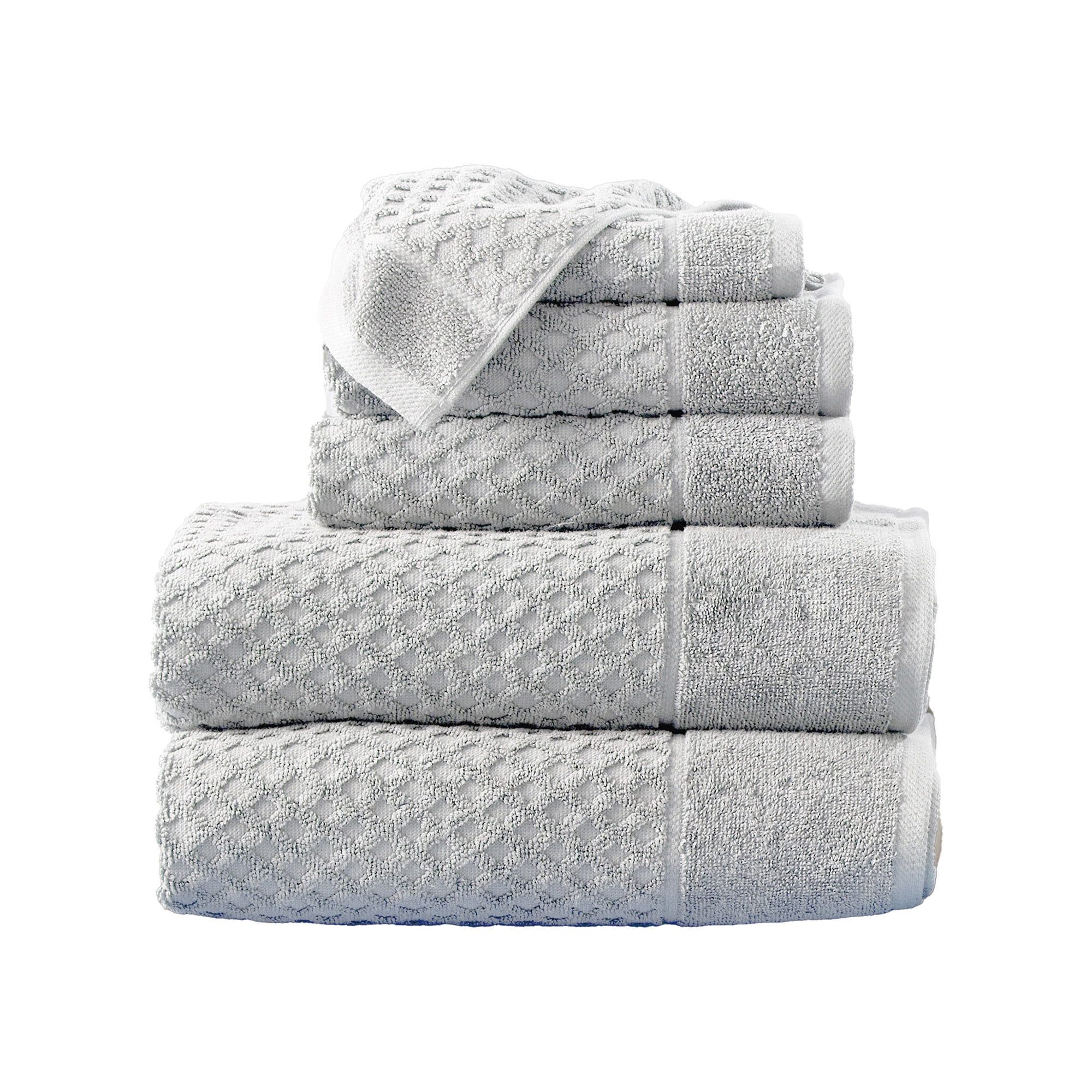 FreshFolds Ultra-Soft & Absorbent 100% Cotton 6-Piece Towel Set