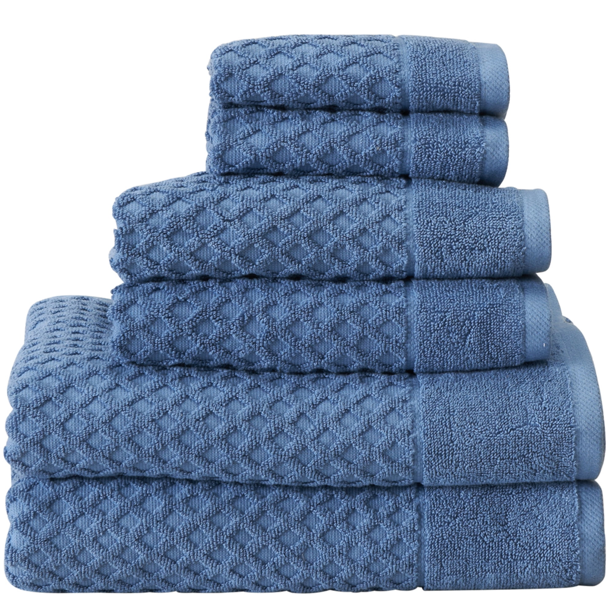 Great Bay Home 100% Cotton Quick-Dry Bath Towel Set (30 x 52 inches) Highly  Absorbent, Textured Popcorn Weave Bath Towels. Acacia Collection (Set of