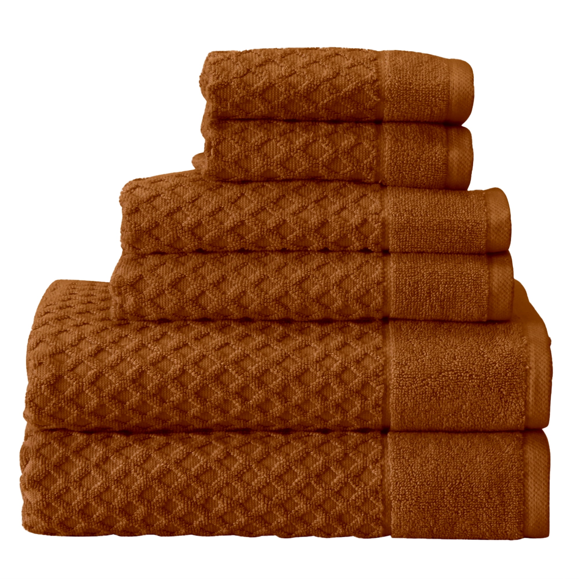 StyleWell 6-Piece Hygrocotton Towel Set in Fawn Brown TFAE890ZX0P