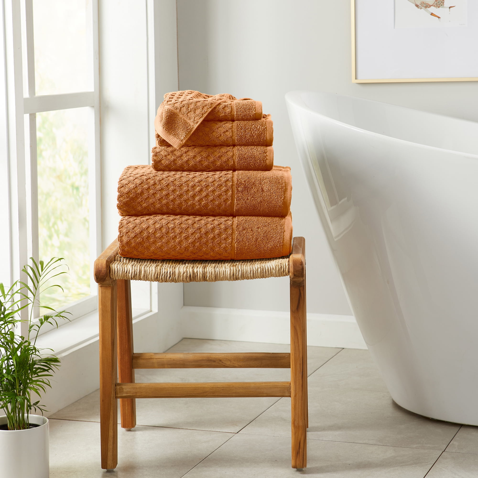 Copper Heavyweight Cotton Terry 6-Piece Towel Set