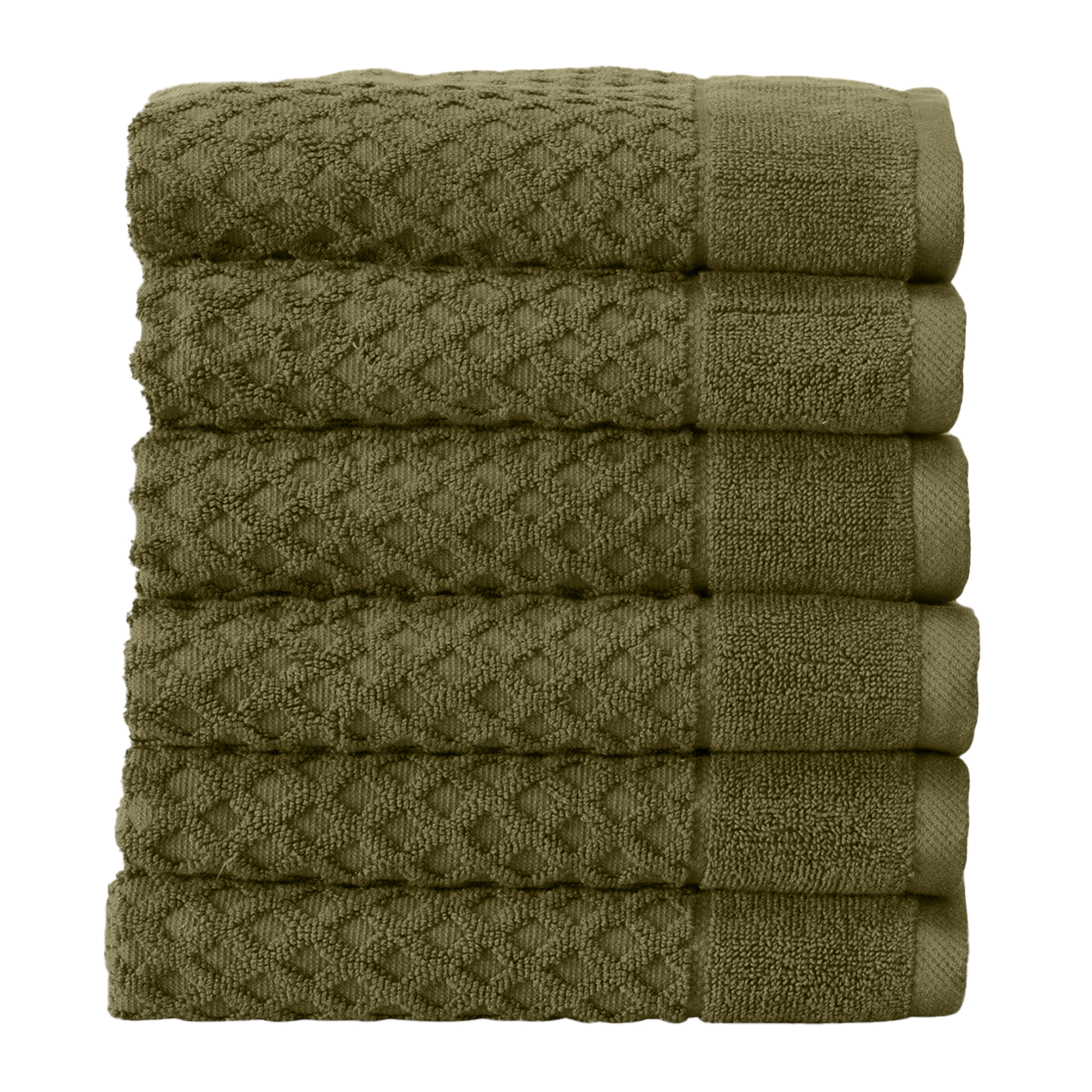 Great Bay Home Cotton Diamond Textured QuickDry Towel Set (Hand Towel