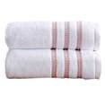 thumbnail image 1 of Great Bay Home Cotton Floral Jacquard Towel Set (Bath Towel (2-Pack), White / Mauve), 1 of 7