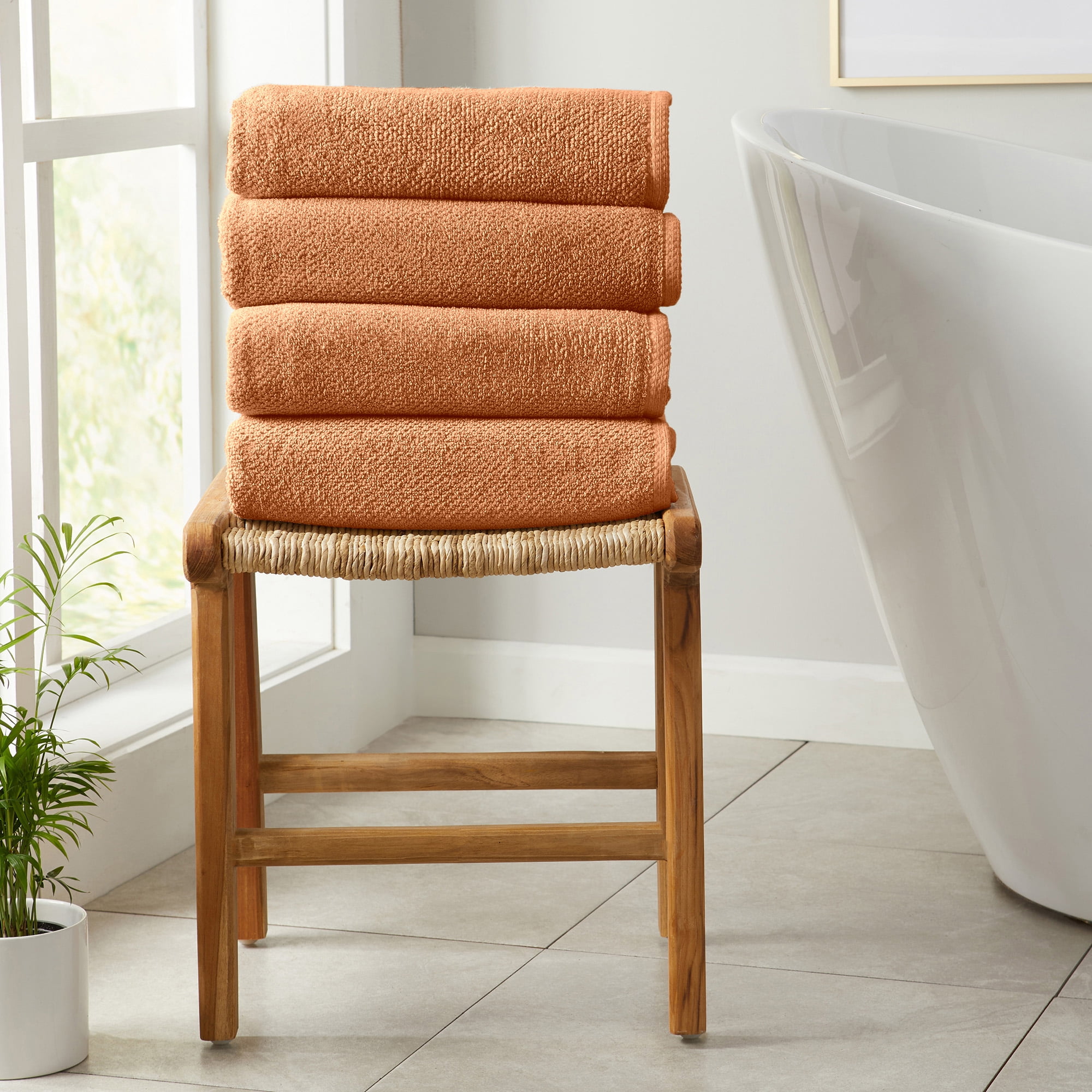 Quick dry textured bath towels hotsell