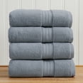 thumbnail image 1 of Great Bay Home Cotton Premium Plush 4 Pack Bath Towel Set, Blue, 1 of 7