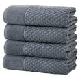 thumbnail image 1 of Great Bay Home Quick Dry Diamond Waffle 4 Piece Bath Towel Set, Chambray Blue, 1 of 7
