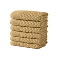 thumbnail image 1 of Great Bay Home Quick Dry Diamond Waffle 6 Piece Hand Towel Set, Sand, 1 of 7