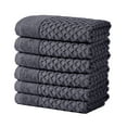 thumbnail image 1 of Great Bay Home Quick Dry Diamond Waffle 6 Piece Hand Towel Set, Stone Blue, 1 of 7