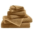 thumbnail image 1 of Great Bay Home Quick Dry Diamond Waffle 6 Piece Towel Set, Mocha, 1 of 7
