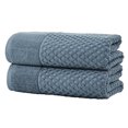thumbnail image 1 of Great Bay Home Cotton Quick-Dry Textured Bath Sheet, 68" x 35", Blue, 1 of 6