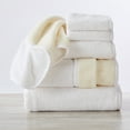 thumbnail image 1 of Great Bay Home Cotton Two-Toned Reversible Quick-Dry Towel Set  (6 Piece Set, White / Ivory), 1 of 6
