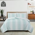thumbnail image 1 of Great Bay Home Everette Ombre Striped 3-Piece Reversible Quilt Set, 1 of 4