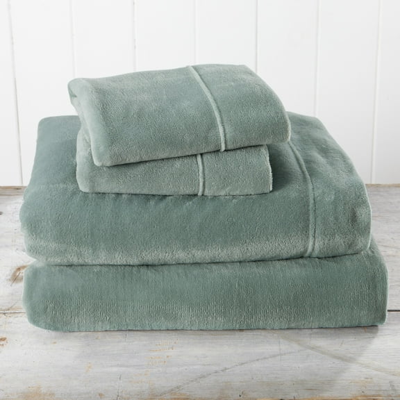 Great Bay Home Extra Soft Cozy Velvet Plush Sheet Set. Deluxe Bed Sheets with Deep Pockets. Velvet Luxe Collection