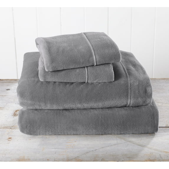 Great Bay Home Extra Soft Cozy Velvet Plush Sheet Set. Deluxe Bed Sheets with Deep Pockets. Velvet Luxe Collection
