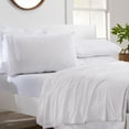 thumbnail image 1 of Great Bay Home Tech Knit Jersey Sheet Set (Twin, Optic White), 1 of 7
