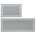thumbnail image 1 of Great Bay Home Border Designed Machine Washable 2 Pack - 20" x 30" & 20" x 50" Accent Rugs for Kitchen or Bathroom, 1 of 5