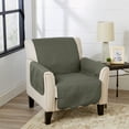 thumbnail image 1 of Reversible Quilted Furniture Protector, Machine Washable Slipcover, Chair, Sage Green / Light Gray, 1 of 6