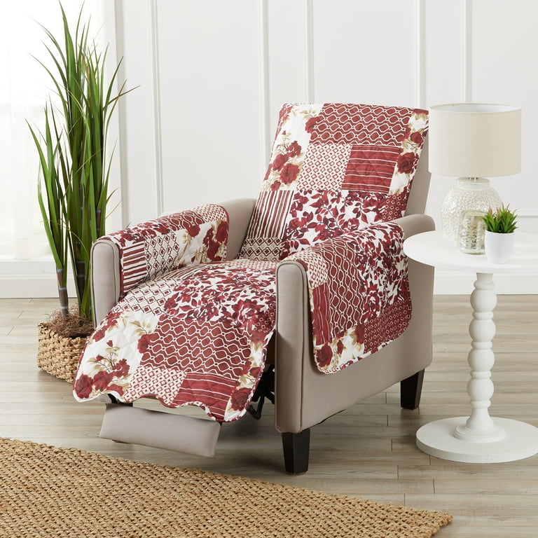 Burgundy recliner cover hotsell