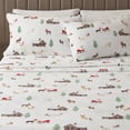 thumbnail image 1 of Velvet Plush Fleece Printed Sheet Set, King, 4 Pieces, 1 of 5