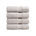 thumbnail image 1 of Great Bay Home Quick-Dry 100% Cotton 4 Pack Bath Towel Set, Light Grey., 1 of 6