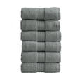 thumbnail image 1 of Great Bay Home Quick-Dry 100% Cotton 6 Pack Hand Towel Set, Steel Blue., 1 of 6