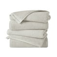 thumbnail image 1 of Great Bay Home Quick Dry Loop Textured 4-Pack Bath Towel Set, 54" x 27", Light Grey, 1 of 6